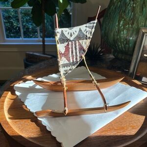 Vintage Handmade Koe wood catamaran/canoe/outrigger Rare Find